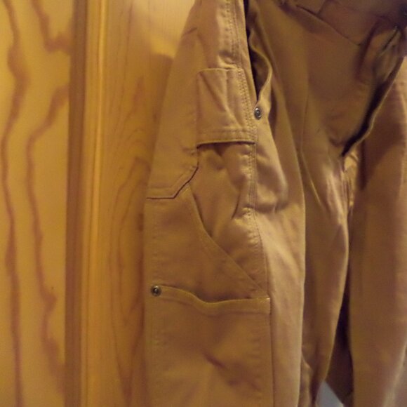 DULUTH TRADING CO. CARPENTER PANTS Style: Flex Fire Hose-Color: Khaki Size:36/32 - Picture 9 of 11
